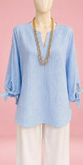 Blusa Rayas Azules & Distinción