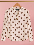 Blusa Lunares - Chocolate