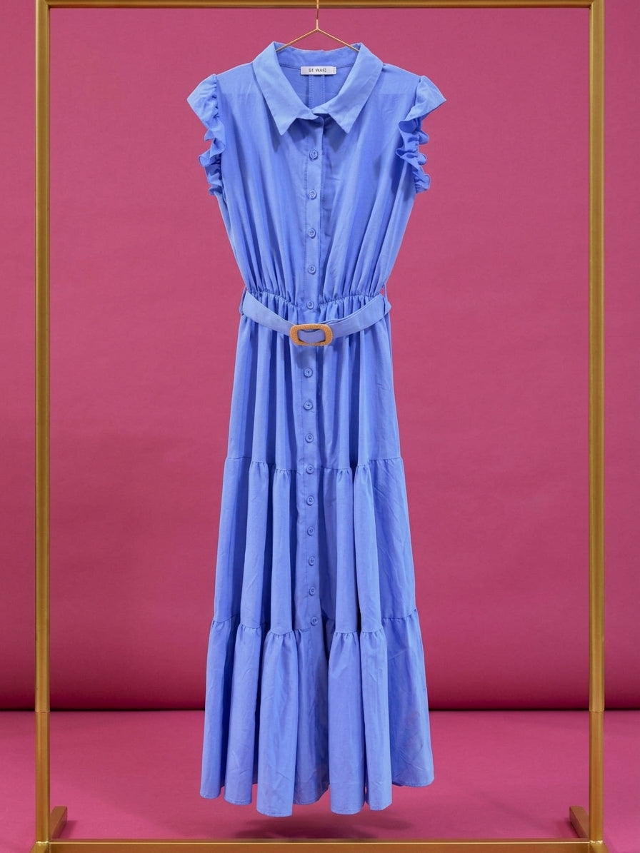 Vestido Camisero Azul Vitalidad
