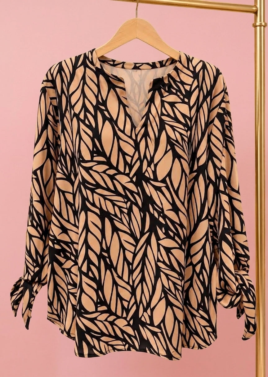 Blusa Hojas & Actitud